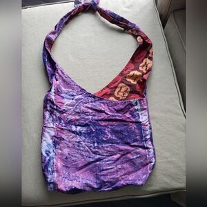 Reversible hobo hippie boho bag